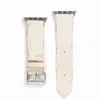 Assista Band Strap for Apple Series 1 2 3 4 5 6 7 38mm 40mm 41mm 42mm 44mm 45mm PU couro relógios inteligentes Substituição com conector do adaptador