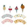 Other Festive & Party Supplies 24 Sets Lovely Fruit Elements Cake Toppers Dessert Surrounding Edges (Assorted Color)