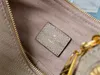 A5+ MAIDA HOBO borsa desinger donna signora tela goffrata vera pelle di vitello borsa con cerniera borsa con manico superiore tracolla tracolla tote specchio M45522