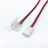 10 Pz/lotto Connettori Striscia Led Accessori Per L'illuminazione 2 Pin 8 mm 10mm Nessuna Saldatura Cavo di Alimentazione Connettore 2 Pin Per 2835/5050 Led Strisce Fili PCB Nastro