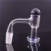 smoking accessories 10mm 14mm 18mm male female Set Terp Vacuum Quartz Banger & 20mm glass ball Carb Cap Terp Slurper Domeless Nail For Bongs