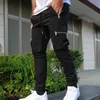 Cargo harem pantalon masculin streetwear plusieurs poches pantalon décontracté pantalon bodybuilding pantalon de survêtement mode harajuku mens pantalon p0811