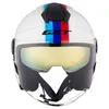 Motorfiets Helms Helm Racing Open Gezicht Crash Dual Lens Motor Scooter Casco Moto voor Men Dot-certificering