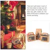 Opakowanie prezentów 15pcs świąteczne pudełko na ciasteczka z okienną torbą pojemnik na cukierki