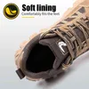 Mäns säkerhetsskor Anti-Smashing Anti-Puncture Work Steel Toe Cap Non-Slip High Temperatur Beständig Skyddande 211217