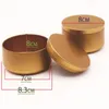 Small Tin Box Gold Round Tins Can Empty Candle Jar Ethnic Style Tea Candy Tablet Storage Boxes ZZF12754