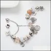 18-21Cm Bracelet 925 Sier Fit For Pandora European Bracelets Pendant Charm Bead Aessories Diy Jewelry Valentine Drop Delivery 2021 Mfao1