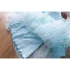Autumn Girl Dress Winter Baby European American Ruffles Long Sleeve Clothing Star Net Yarn Princess 210625