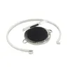 25mm médaillon rond magnétique 316 en acier inoxydable aromathérapie diffuseur d'huile essentielle bracelet bracelet bijoux (tampons en feutre gratuits) Q0717