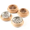 2 Inch 53MM Natural Wooden Cigarette Handmade Tobacco Spice Smoking Grinder For Dry Herb