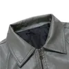 Causal Vintage Leather Jacket Coat Men Outfit Design Motor Biker Zip Pocket PU Läderjacka Business Enkel Män Kläder 211009