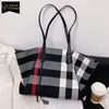 Abendtaschen Große Kapazität Baumwollgewebe Plaid Casual Tote Für Frauen Mode Umhängetasche Handtaschen Designer Bolsos Sack