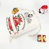 70*50cm décoration de fête sac cadeau de noël élément de noël camionnette arbre sacs de noël pur coton faisceau bouche poche de bonbons