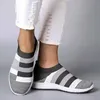 Sportsocken, rutschfeste, fliegende, gewebte Stoff-Slip-on-Damenschuhe, Sneakers für Sportler