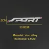 Carstyling metal 3d krom svart auto bilstam racing c word bokstavslogotyp emblem märke dekal klistermärke6170290