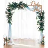 Décoration de fête Iron Circle Wedding Arch Props arrière-plan simple fleur de la pelouse extérieur.