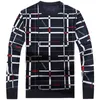 Designer Pullover Manta Homens Camisola Mens Grosso Inverno Quente Jersey Chita Suéteres Desgaste Slim Fit Knitwear 53012 211221