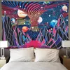Goblenler Dream Bitki Uzay Tasarrufu Nefis Polyester Duvara Monte 3D Baskılı Asılı Halı Yatak Odası DIY Dekorasyon