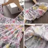 Bear Leader Baby Girls Flower Print Dress for Kids Summer Princess Dresses Toddler Holiday Party Vestidos Bröllop Söt kläder 210708