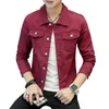 2020 New Mens Denim Jacket Slim Fit Fashion Jeans Jackets Pocket Jacket Coat Men Male Spring Autumn Classic Black White Coat X0621