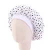 Moda Cappelli per bambini Cofano floreale in raso Ragazza Notte Sonno Cura dei capelli Berretto morbido Copricapo Avvolgere Berretti Skullies 6 colori