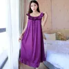 Oversize 6xl o Neck Women Satin Nightgown Sexy Sleepwear Short Sleeve Ladies Silk Nightwear Sleep Wear Night Gown Underkläder Klänning 210924