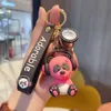 Nowy Creative Rock Music Słoń Keychain Cartoon Classic Panda Zwierząt Key Chian Uchwyt Dla Kobiet Torba Wisiorek Prezent Samochód Keyring G1019
