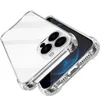 Casos de telefone celular transparentes de TPU suaves protegem a capa à prova de choque para iPhone 13 11 12 Pro Max 7 8 X XS Samsung LG Android Phone