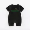 Zomer peuter baby baby jongen ontwerpers kleding Pasgeboren Rompertjes Katoenen Pyjama met korte mouwen 0-18 Maanden kinderen meisje Jumpsuits