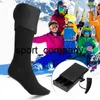 1 Pair Heated Socks Winter Electric Rechargeable Battery Leg Heating Warmer Socks Feet Thermal Cycling Sport for Men and Women