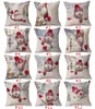 12 stile cartone animato adorabile federa natalizia lino 45 * 45 cm fodere per cuscini copridivano per divano casa tessili per la casa decorazioni natalizie T9I001591