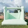 3.8X3.8X3.5m PLEIN PVC Commercial Résidentiel Gonflable Videur Tente Blanc Sautant Château Gonflable Jumper rebond Maison Pour L'événement De Mariage Parti navire