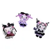 2021 13 cm dessin animé magique Lolita Kuromi Kawali doux en peluche mode poupée Anime mignon beauté moelleux porte-clés filles cadeau enfants jouets