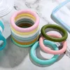 Pierścienne silikonowe koraliki BPA ząbek 10pcs zęby dla dzieci żucia pielęgniarskie naszyjnik wisior zabawki