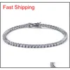 European And American Tennis Chains Hip-hop Tide Men's Bracelet Zircon-microencased M Bracele qylANu luckyhat