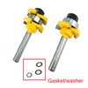 2 stks / set 8mm schacht gewricht samenstellen router bits tonggroef t-slot hout frees snijder voor houtwerk snijgereedschap JKKD2103