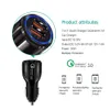 Podwójne porty USB 2a Prawdziwe LED Light Car Charger Adapter do iPhone11 12 13 Pro Max Samsung HTC Android Telefon GPS MP3