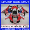 Red Black Blue OEM Bodywork para Suzuki GSX-R1000 GSXR1000 K3 2003 2004 Corpo 25No.111 GSXR-1000 GSXR 1000 CC C 1000CC 03 04 GSXR1000CC 2003-2004 Fairing de Molde de Injeção