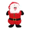 Boże Narodzenie plusz interaktywny psa Squeaky zabawki szczeniak prezenty molowe lalki renifer Santa Claus kształt xmas prezent
