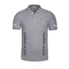 Hoge kwaliteit zomer casual Aston Martin heren effen poloshirt polo's 210308