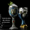 Horrible Resin Stainless Steel Skull Goblet Retro Claw Wine Glass Gothic Cocktail Glasses Wolf Whiskey Cup Party Bar Drinkware 210827