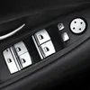 Autocollants de couverture de bouton chromé ABS, accessoires d'intérieur de voiture pour BMW série 3 5 6 7 X3 X4 F10 F07 F06 F12 F13 F01 F02 F20 F30 F32 Car268O