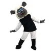 Costume de mascotte de mouton noir en peluche d'Halloween Personnage de thème d'anime de dessin animé Fête de carnaval de Noël Costumes de fantaisie Adultes Taille Tenue de plein air