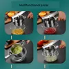 Presse-agrumes manuel en acier inoxydable Presse-fruits de légumes Orange Citron Canne Jus Presse-ail Presser l'eau 210628