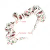 Koreański kwiat Print Headband dla kobiety Vintage Czeski Kwiatowy Scrunch Hairband Girls Girls Mycie Face Hairhoop Akcesoria