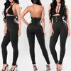 Hohe Taille Schnalle Leggings Frauen Sexy Schlanke Elegante Push-Up Hüften Casual Bleistift Hosen Weibliche Elastische Jogging Büro Hosen 211204