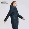 MIEGOFCE Collection d'hiver Veste chaude pour femme fabriquée avec de la vraie Bio Parka Femmes coupe-vent col montant manteau à capuche 211221