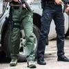 6XL City Wojskowe Spodnie Tactical Elastyczne Swat Combat Army Spodnie Wiele kieszeni Wodoodporna odporna na zużycie spodnie Casual Cargo Men 211201