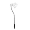 Lampes solaires 4 pièces LED lumière de jardin lampe de diamant alimentée en plein air éclairage de paysage étanche pour la décoration de pelouse de patio de voie