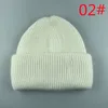 Nouveau chapeau de laine tricoté en poils de lapin haut de gamme hiver bonnet froid bonnets chauds en tricot